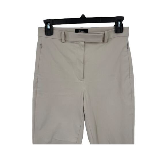 Theory Pants high waisted tapered beige size 0 - Picture 2 of 4